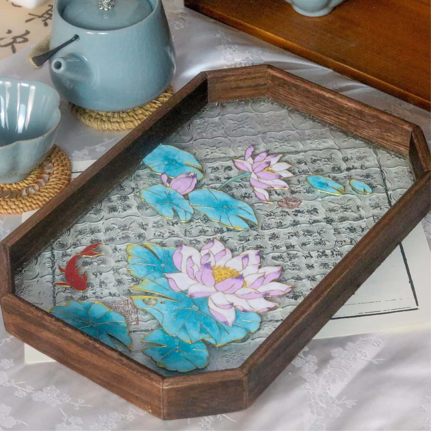 Filigree on Glass, DIY Cloisonne Filigree Enamel Painting Kit, with Tutorial& All Tools