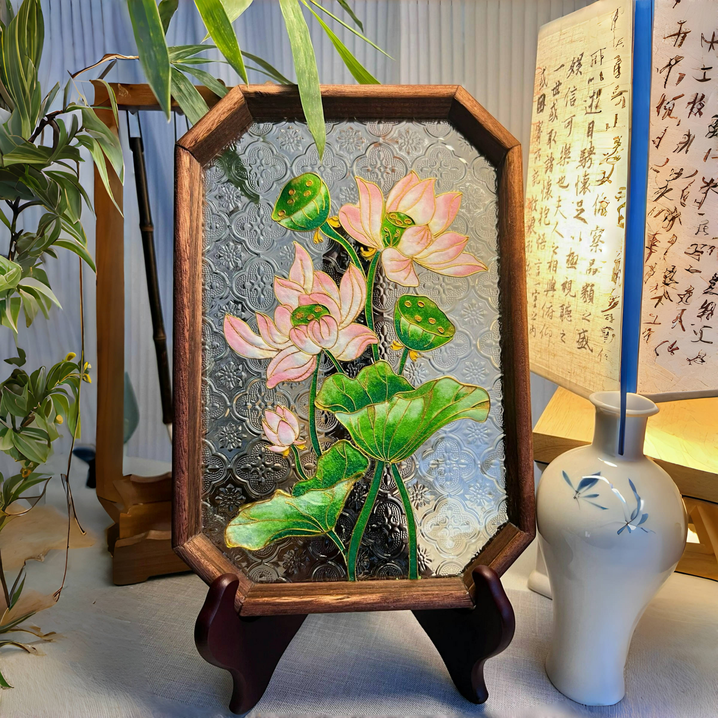 Filigree on Glass, DIY Cloisonne Filigree Enamel Painting Kit, with Tutorial& All Tools