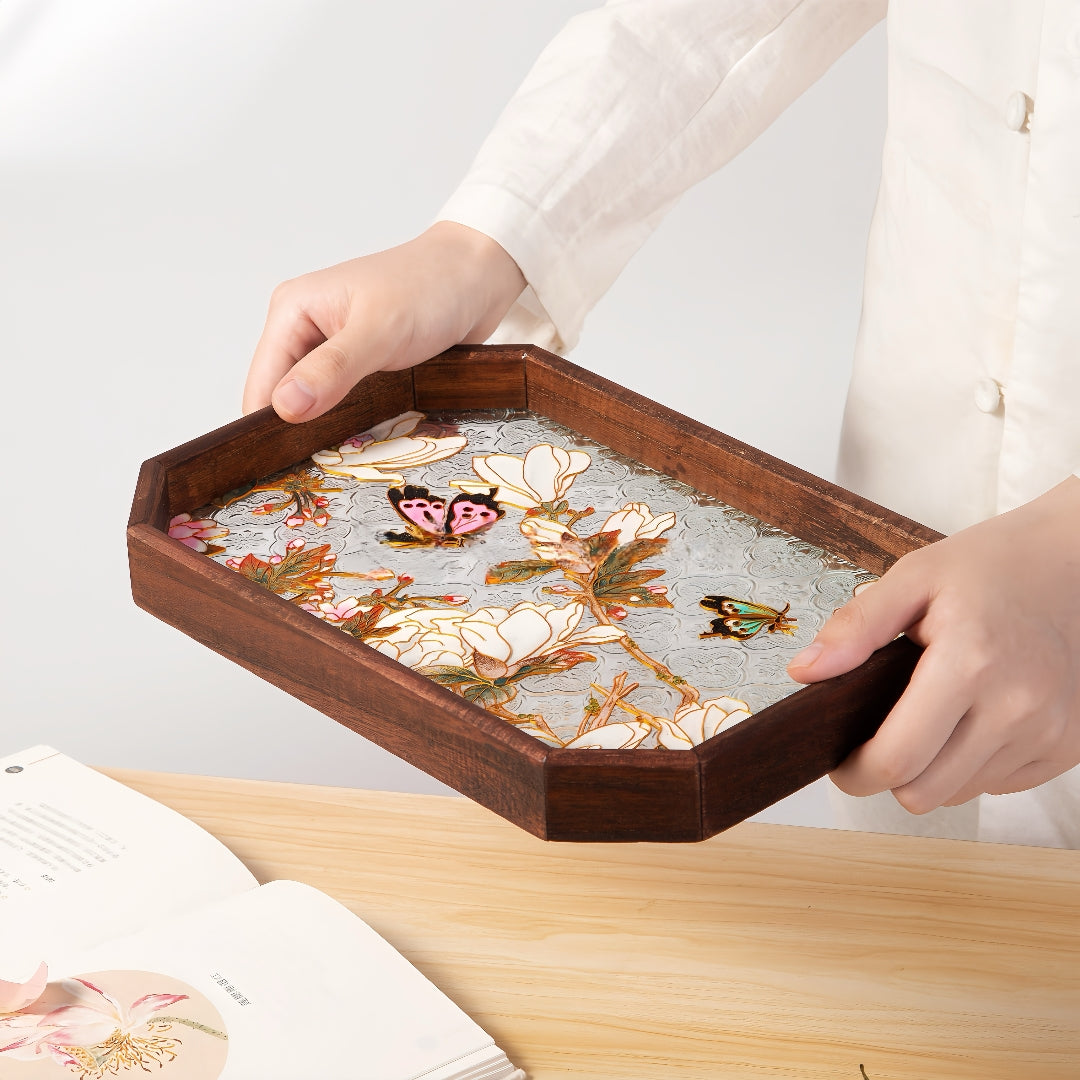 Filigree on Glass, DIY Cloisonne Filigree Enamel Painting Kit, with Tutorial& All Tools