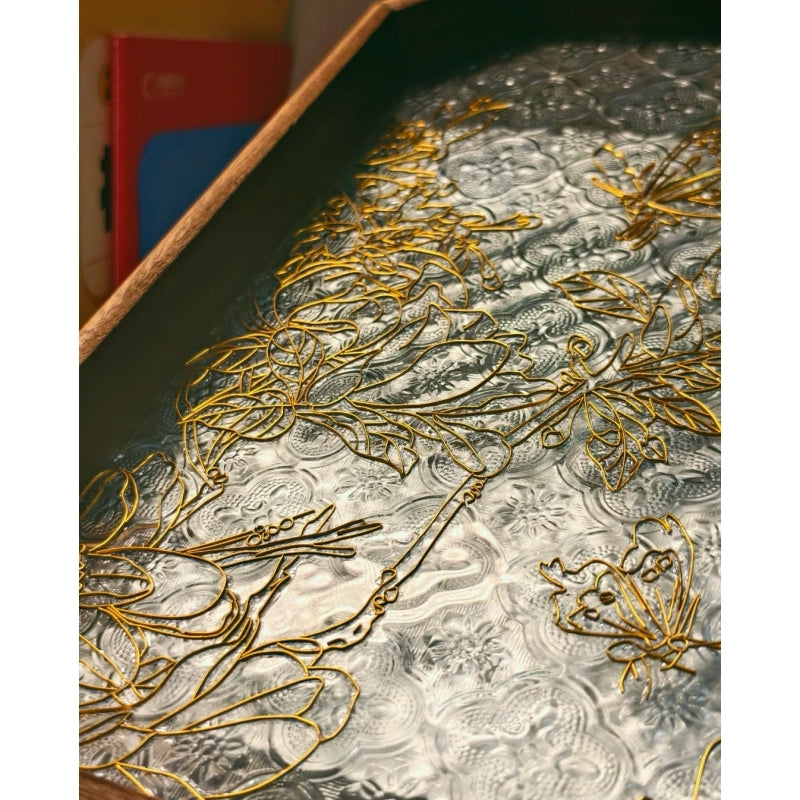 Filigree on Glass, DIY Cloisonne Filigree Enamel Painting Kit, with Tutorial& All Tools