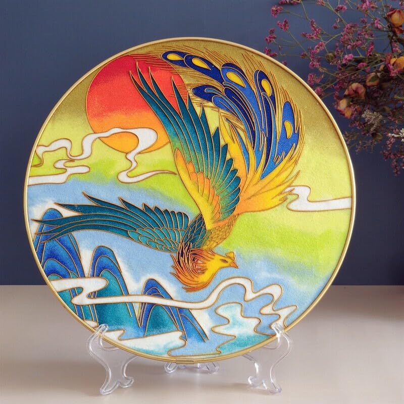 Phoenix,Beginner Cloisonné Enamel DIY Kit, with Tutorial& All Tools