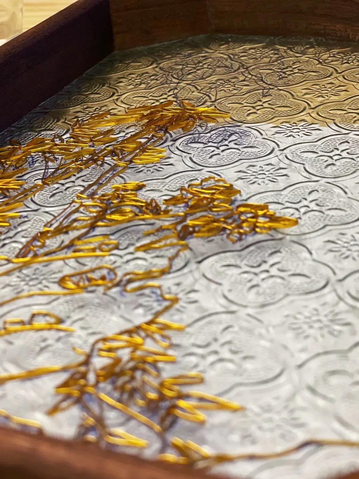 Bamboo Filigree on Glass, DIY Cloisonne Filigree Enamel Painting Kit, with Tutorial& All Tools