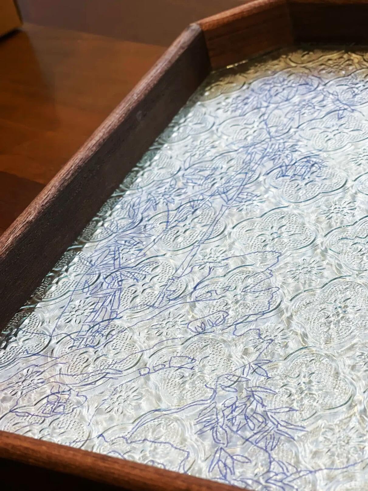 Bamboo Filigree on Glass, DIY Cloisonne Filigree Enamel Painting Kit, with Tutorial& All Tools