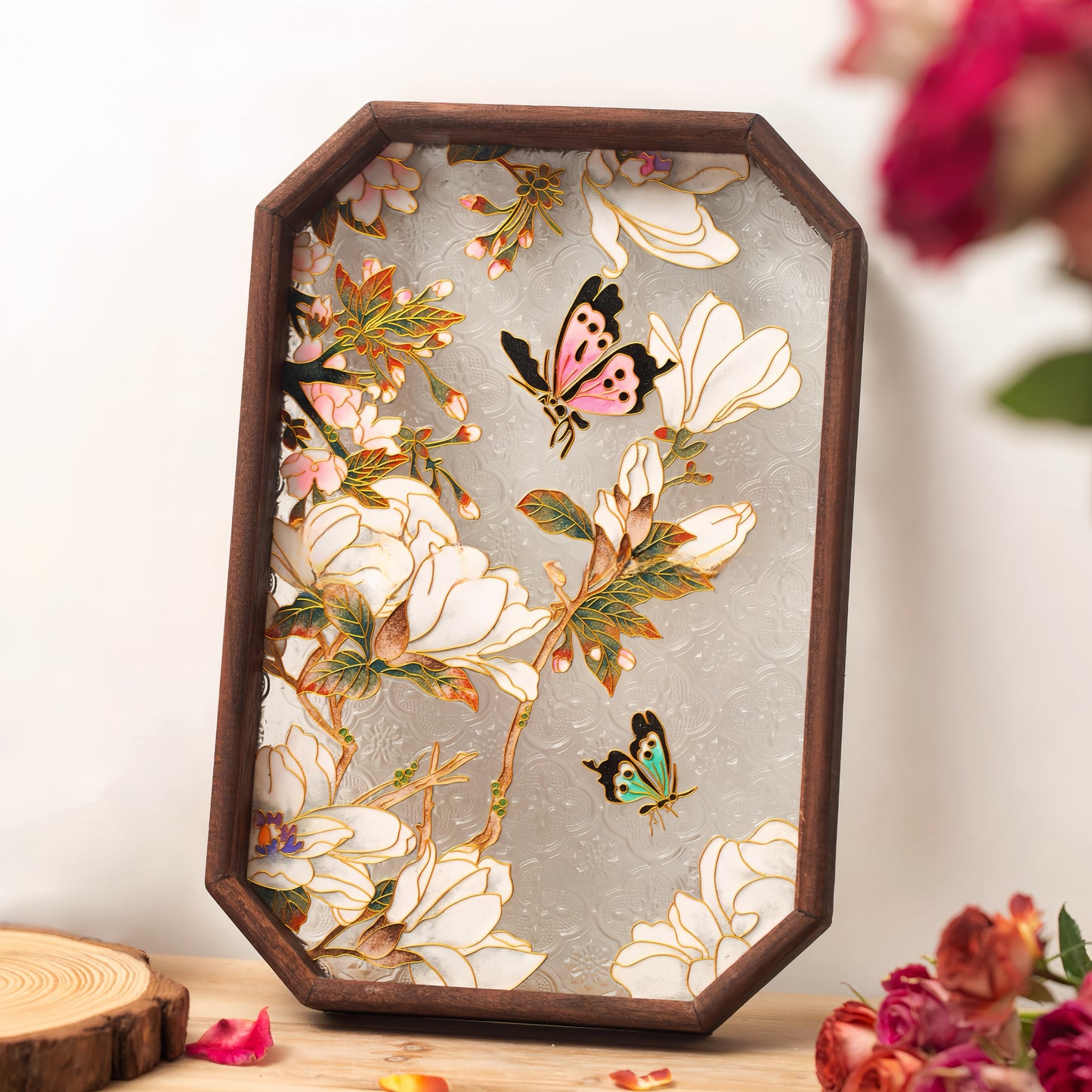 Butterfly Filigree on Glass, DIY Cloisonne Filigree Enamel Painting Kit, with Tutorial& All Tools
