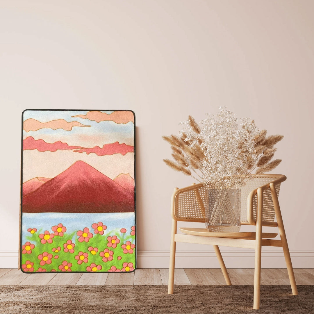 Pink Mountains, DIY Cloisonne Filigree Enamel Kit, with Tutorial& All Tools