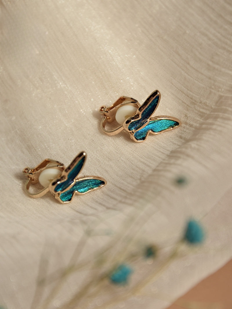 Peacock Feather Earrings with Tassels, Handmade Silk Velvet Flower,Brooch/Hair Pin/Clip