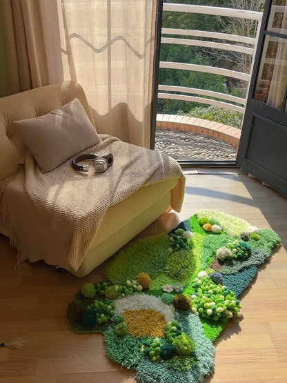 Moss Carpet, Latch Hook Kit, Beginner DIY Project with Tutorials