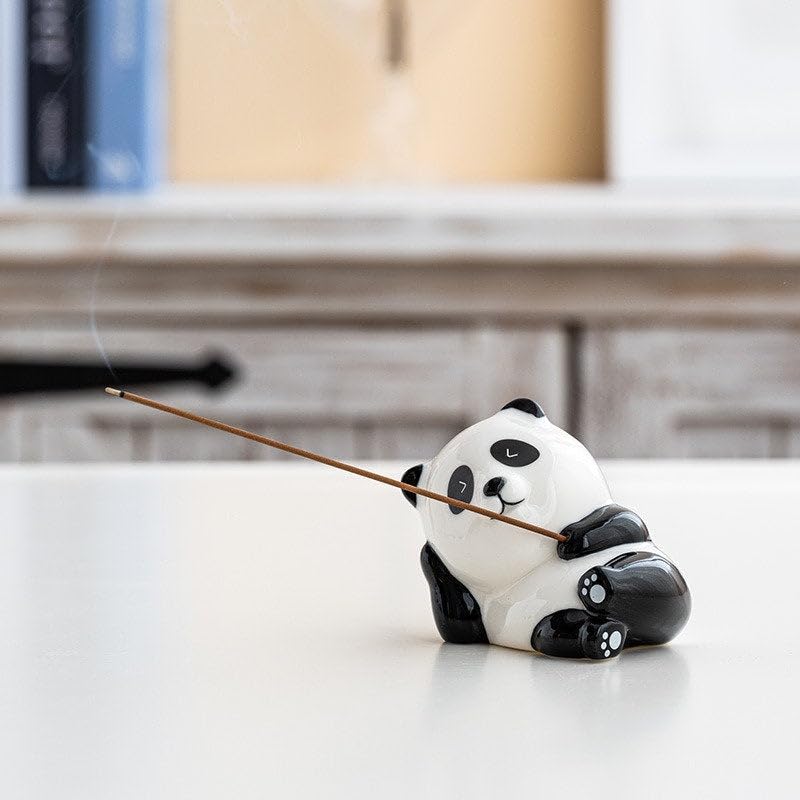 Panda,Ceramic Incense Holder,Home Decor Aromatherapy Ornament