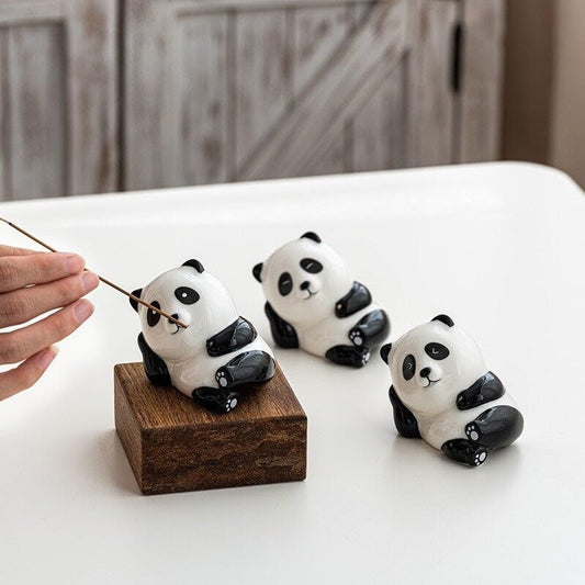 Panda,Ceramic Incense Holder,Home Decor Aromatherapy Ornament