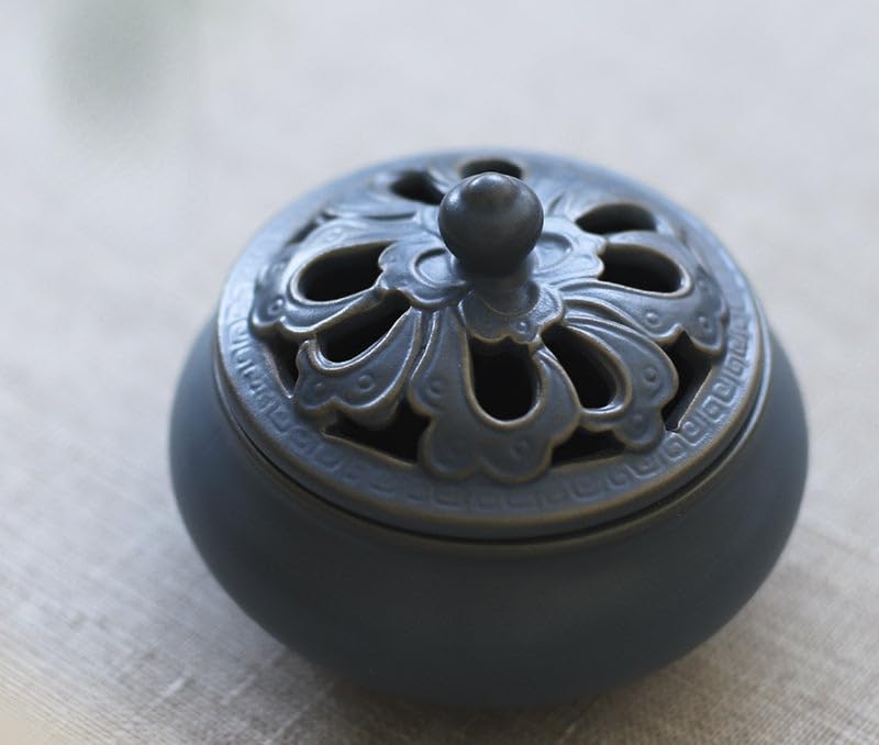 Three-Legged Blue Copper,Antique Incense Burner,Home Decor Aromatherapy Ornament