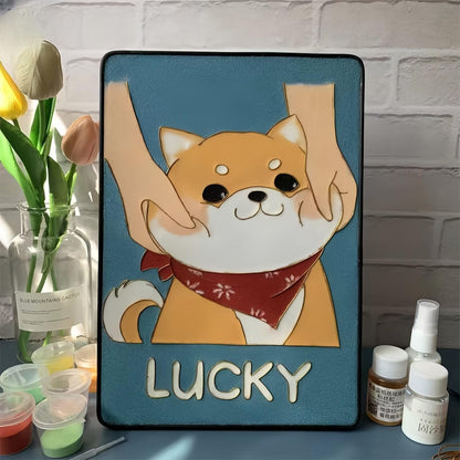 Dogs, DIY Cloisonne Filigree Enamel Kit, with Tutorial& All Tools