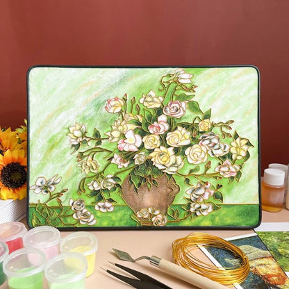 Van Gogh, DIY Cloisonne Filigree Enamel Kit, with Tutorial& All Tools