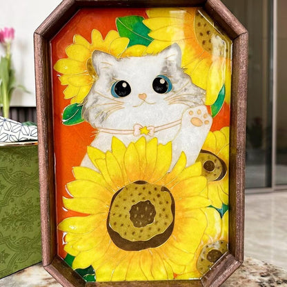 Filigree on Glass, DIY Cloisonne Filigree Enamel Painting Kit, with Tutorial& All Tools