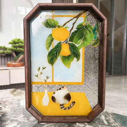 Filigree on Glass, DIY Cloisonne Filigree Enamel Painting Kit, with Tutorial& All Tools