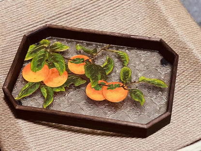 Fruits Filigree on Glass, DIY Cloisonne Filigree Enamel Painting Kit, with Tutorial& All Tools