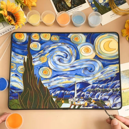 Van Gogh, DIY Cloisonne Filigree Enamel Kit, with Tutorial& All Tools