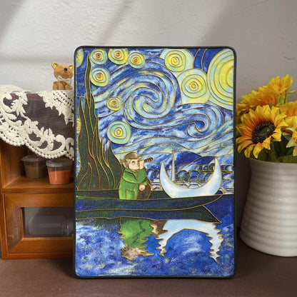 Van Gogh, DIY Cloisonne Filigree Enamel Kit, with Tutorial& All Tools