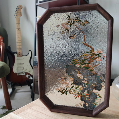 Oriental Garden Filigree on Glass, DIY Cloisonne Filigree Enamel Painting Kit, with Tutorial& All Tools