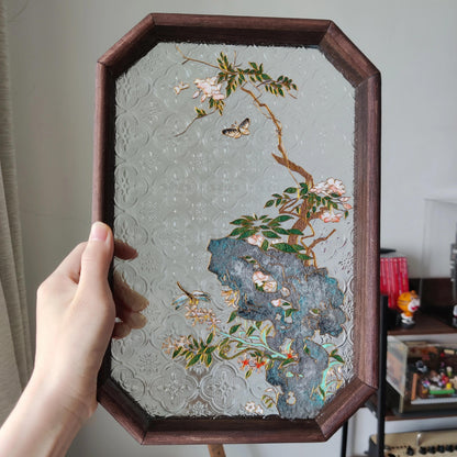 Oriental Garden Filigree on Glass, DIY Cloisonne Filigree Enamel Painting Kit, with Tutorial& All Tools
