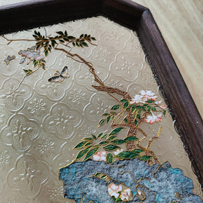 Oriental Garden Filigree on Glass, DIY Cloisonne Filigree Enamel Painting Kit, with Tutorial& All Tools