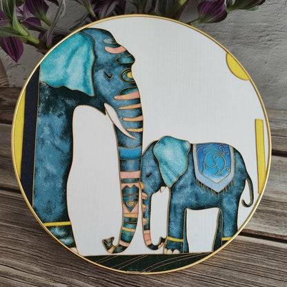 Elephant,Beginner Cloisonne Enamel DIY Kit, with Tutorial& All Tools
