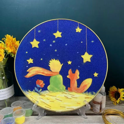 Little Prince, DIY Cloisonne Filigree Enamel Painting Kit, with Tutorial& All Tools