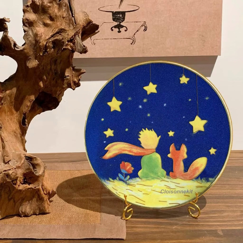 Little Prince, DIY Cloisonne Filigree Enamel Painting Kit, with Tutorial& All Tools