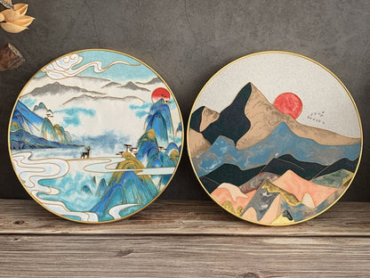 Deer in Mountains,Beginner Cloisonne Enamel DIY Kit, with Tutorial& All Tools
