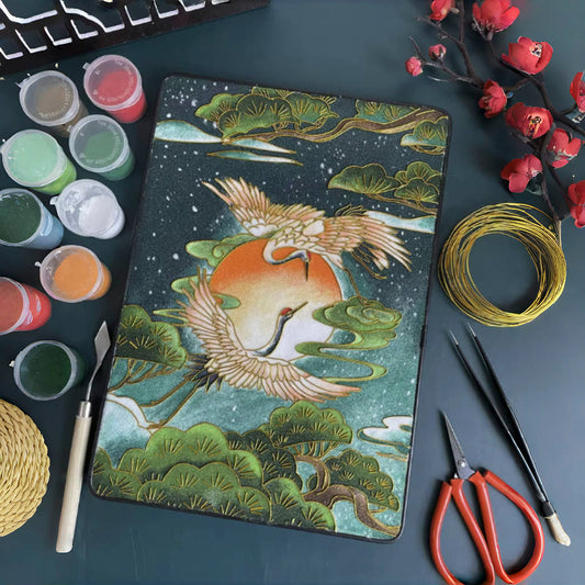 Crane and Pinewoods, DIY Cloisonne Filigree Enamel Kit, with Tutorial& All Tools