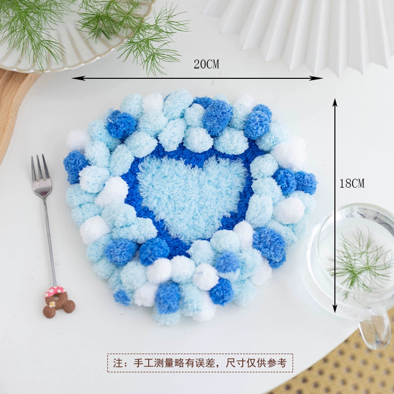 Latch Hook Kits DIY Moss Carpet Coaster Material Package Beginner Friendly Gift Ins Living Room Decoration Crochet