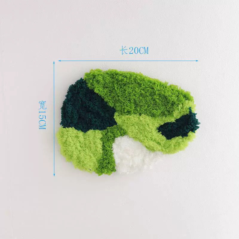 Latch Hook Kits Handmade DIY Moss Carpet Coaster Material Package, Beginner Friendly Ins Gift, Girlfriend Ornament Desk