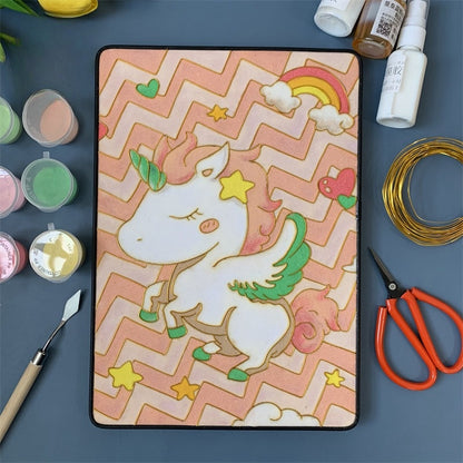 Pink Pony, DIY Cloisonne Filigree Enamel Kit, with Tutorial& All Tools