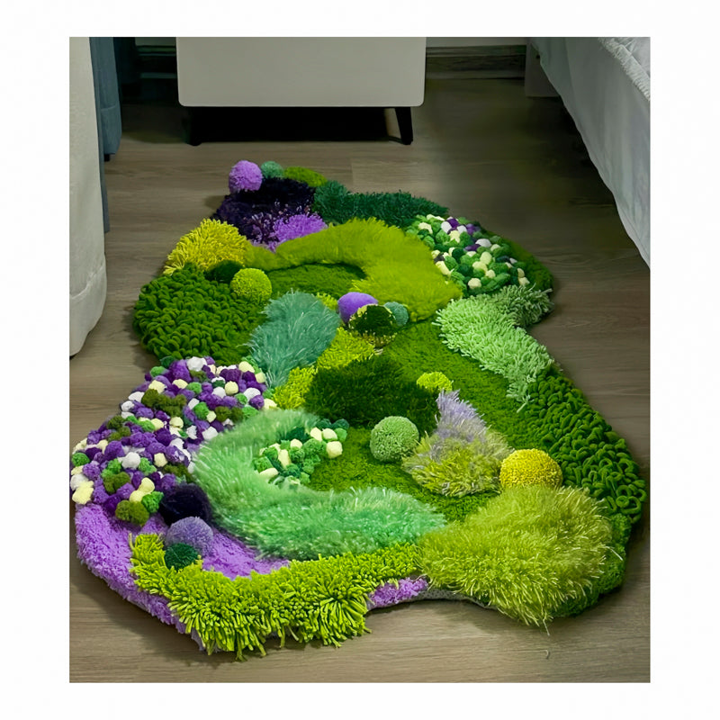 Latch Hook DIY Kit Spring Moss Carpet Creative Handmade DIY Handmade Material Package Light Luxury Holiday Wedding Birthday Gift