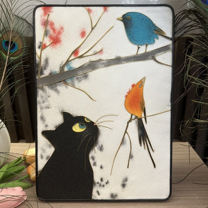 Black Cat, DIY Cloisonne Filigree Enamel Kit, with Tutorial& All Tools