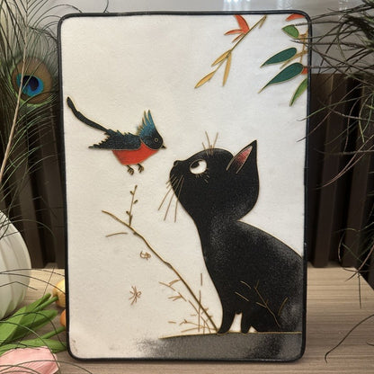 Black Cat, DIY Cloisonne Filigree Enamel Kit, with Tutorial& All Tools