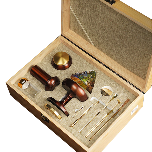 Colorful Glazed Pure Copper BoShan Incense Burner,Gift Box