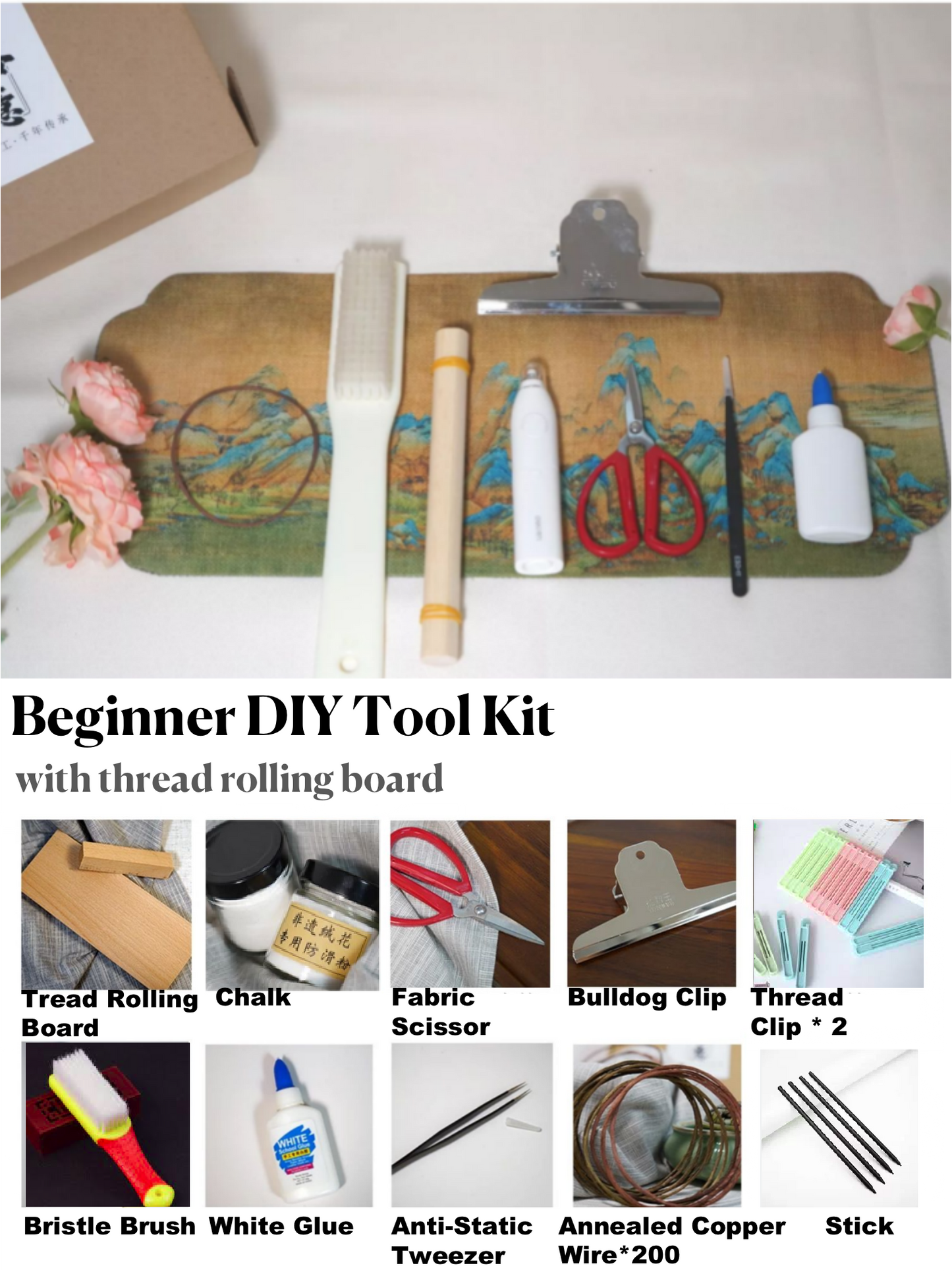 Beginner Silk Flower Tool Kit-Tools Only-with Free Detailed Tutorial