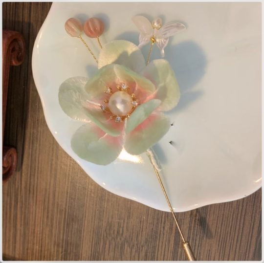 [Video]Green Sakura-Beginner Silk Flower DIY Kit-Portion for 2-Materials Only-with Free Detailed Tutorial