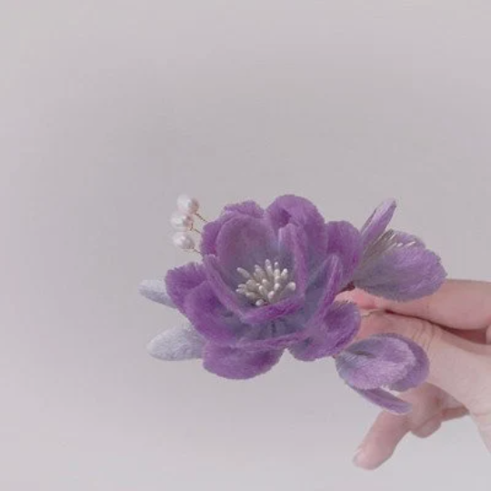 [Video]Purple Peony-Beginner Silk Flower DIY Kit-Portion for 2-Materials Only-with Free Detailed Tutorial