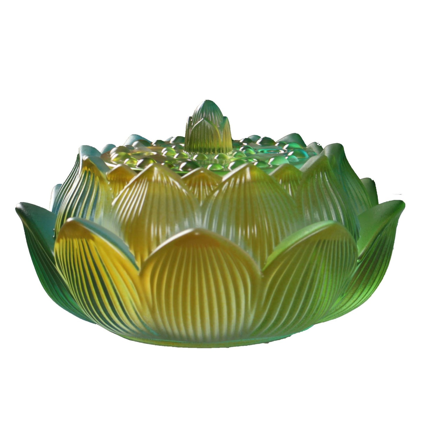 Lucite Lotus Flower Shape Incense Burner Ornaments