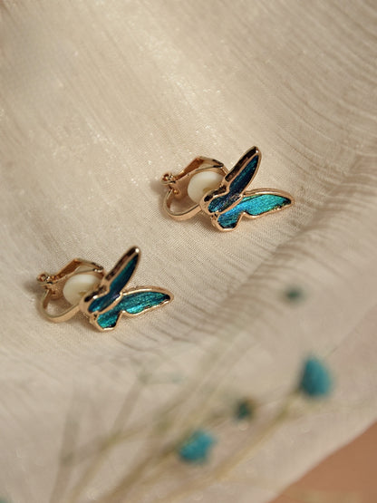 Peacock Feather Earrings with Tassels, Handmade Silk Velvet Flower,Brooch/Hair Pin/Clip