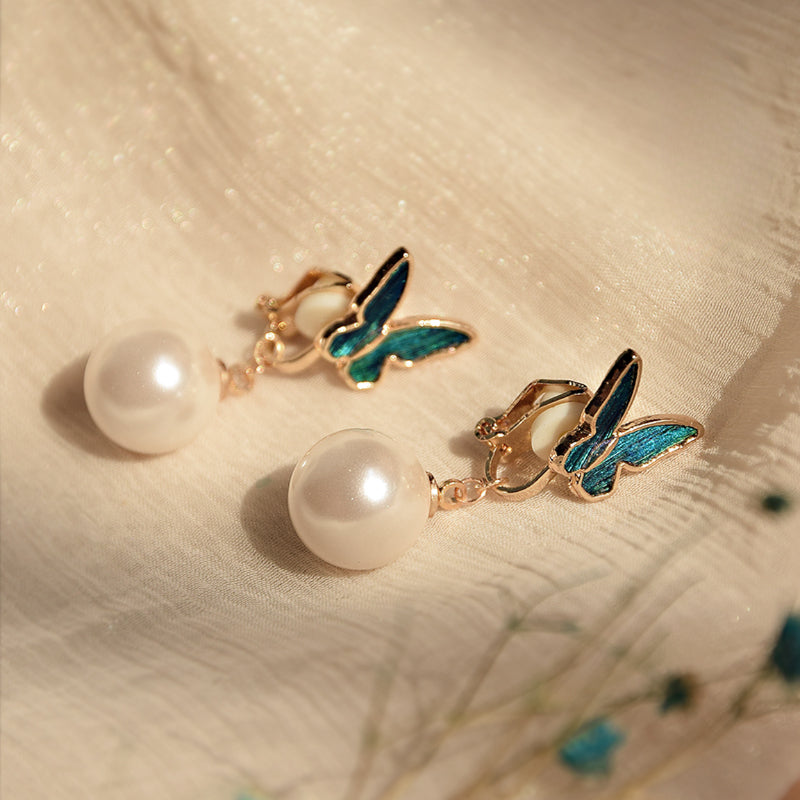 Peacock Feather Earrings with Tassels, Handmade Silk Velvet Flower,Brooch/Hair Pin/Clip